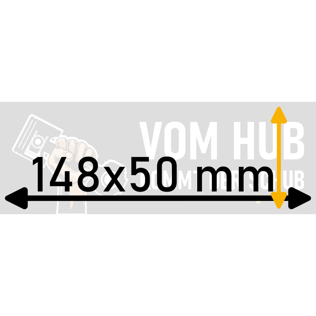 Motorfeuer Aufkleber vom Hub kommt der Schub