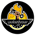 Motorfeuer Aufkleber rund 40 mm
