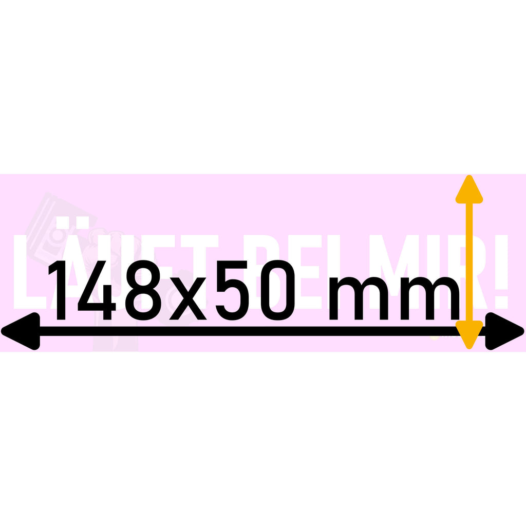 Motorfeuer Aufkleber Läuft bei mir - Edition Pink