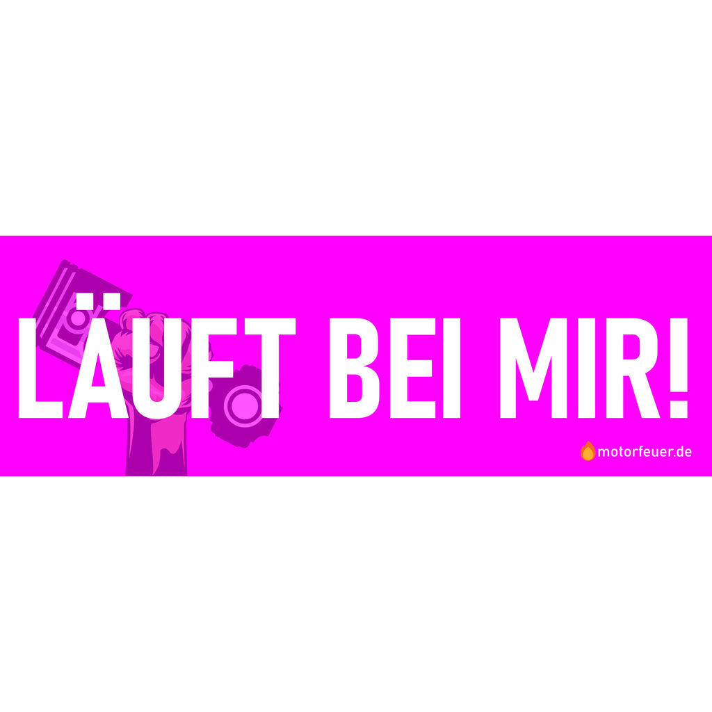 Motorfeuer Aufkleber Läuft bei mir - Variationen